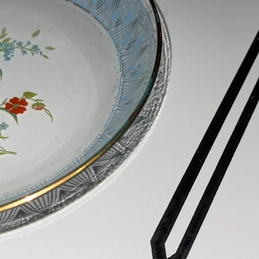 Mid Century Wildflowers Serving Tray, Bowls, & Plates‎ Set of 5